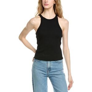 MICHAEL STARS Women’s Black Racerback Tank Top Size One Size